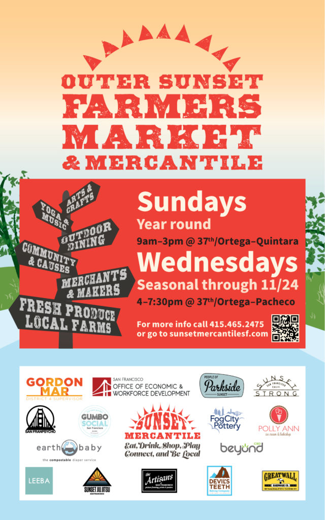 Outer Sunset Farmers Market & Mercantile poster artwork