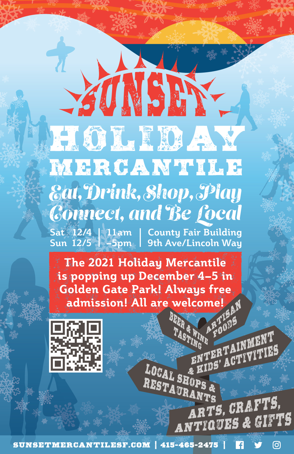 Sunset Holiday Mercantile poster