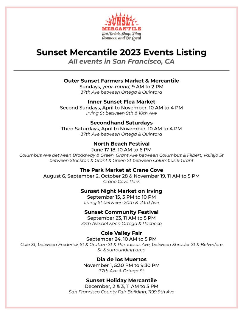 2022 events listing