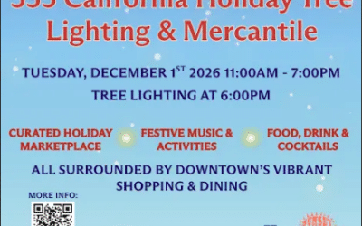 555 California Holiday Tree Lighting and Mercantile